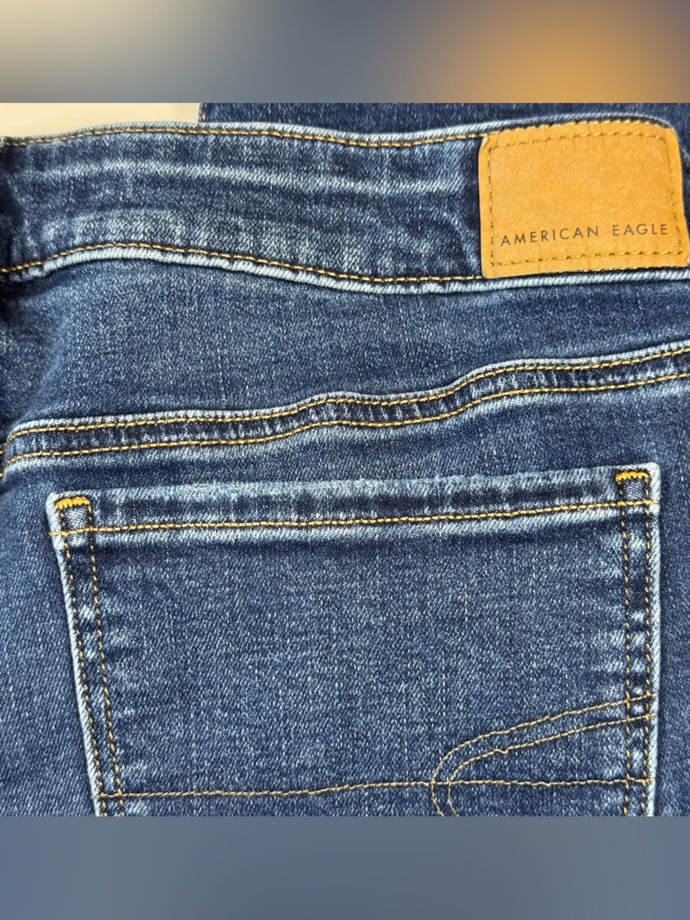 American Eagle Mid Rise Flare Jeans Women’s Size 10 Medium Wash Y2K Retro Preppy - Picture 7 of 10